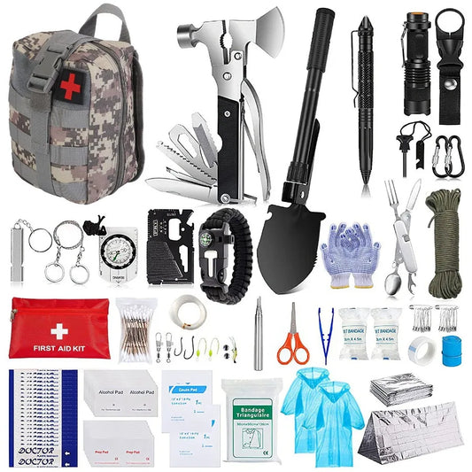 125 Pcs Survival Emergency Hiking Kit