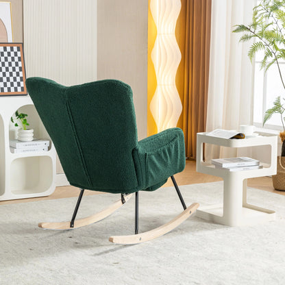Rocking Chair with Adjustable Footrest