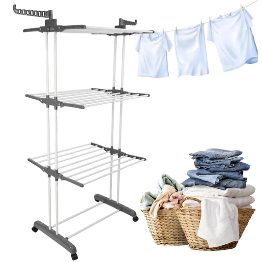 4-Tier Foldable Drying Laundry Rack