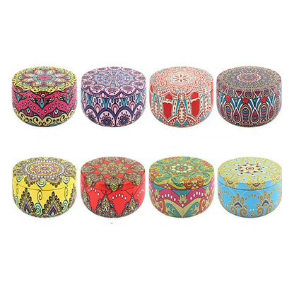 8 Iron Jar Soy Flower Candles