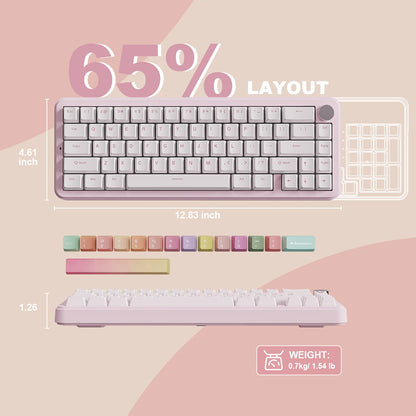 Cute Wireless Mechanical Gaming Keyboard