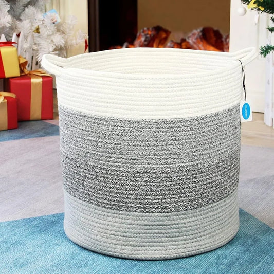 Eco- Friendly Cotton Rope Storage Basket