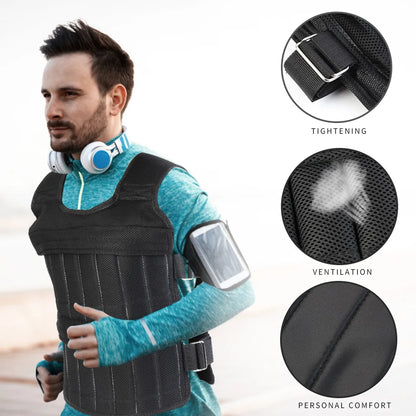 Adjustable Loading Weight Vest Waistcoat