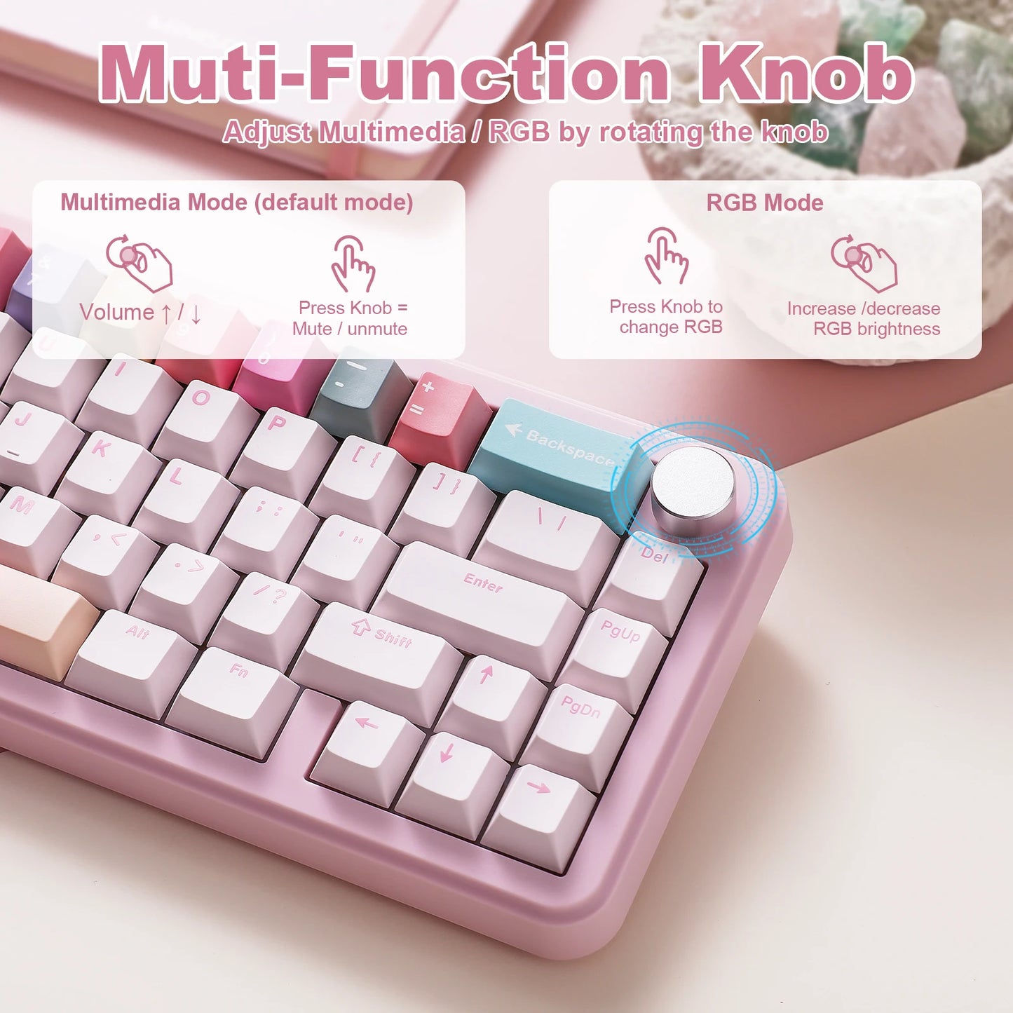 Cute Wireless Mechanical Gaming Keyboard