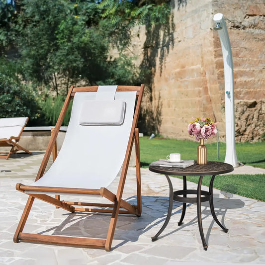 Outdoor Aluminum Round Coffee Table