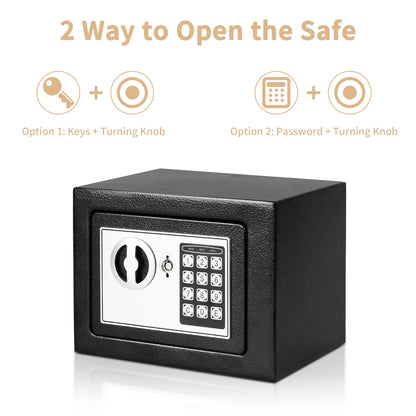0.2 Cubic Ft. Steel Safe Box