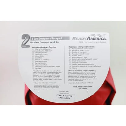 72 Hour 2 Person Emergency Kit