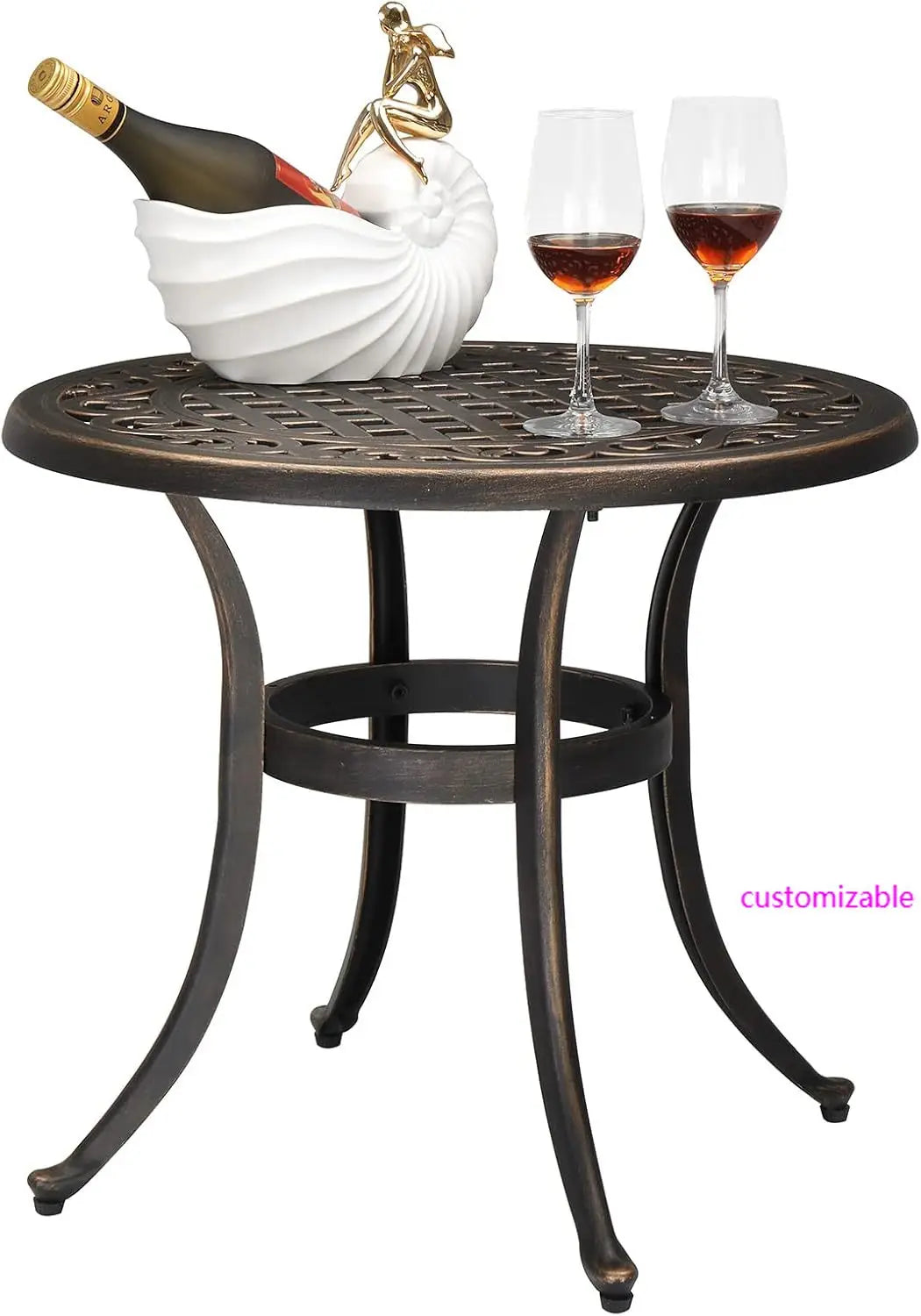 Outdoor Aluminum Round Coffee Table