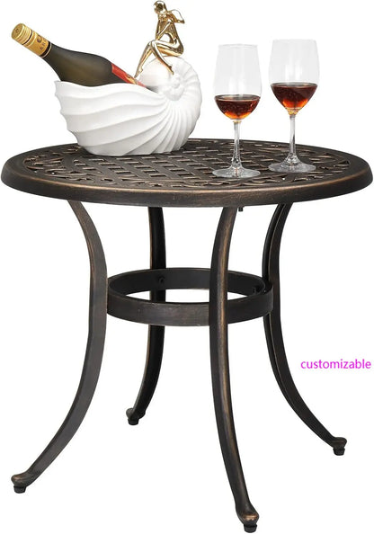 Outdoor Aluminum Round Coffee Table