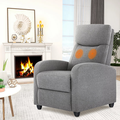 Fabric Massage Support Recliner Chair