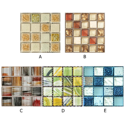 Home Accessories Photograph Background Props Art Decals for Living Room Kitchen TV Backdrop
Wall Stickers Mosaic Tile Decals