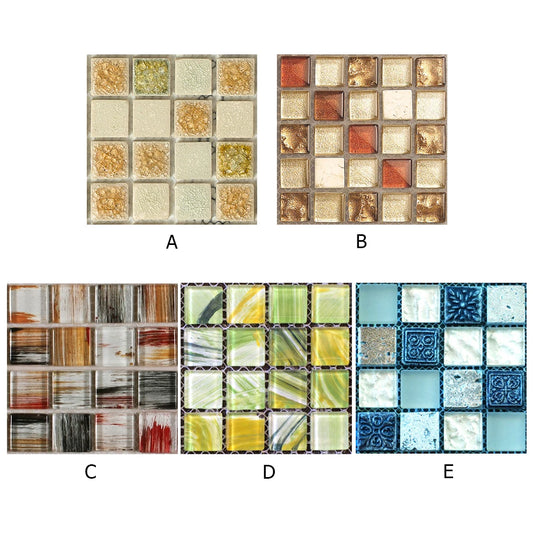 Home Accessories Photograph Background Props Art Decals for Living Room Kitchen TV Backdrop
Wall Stickers Mosaic Tile Decals