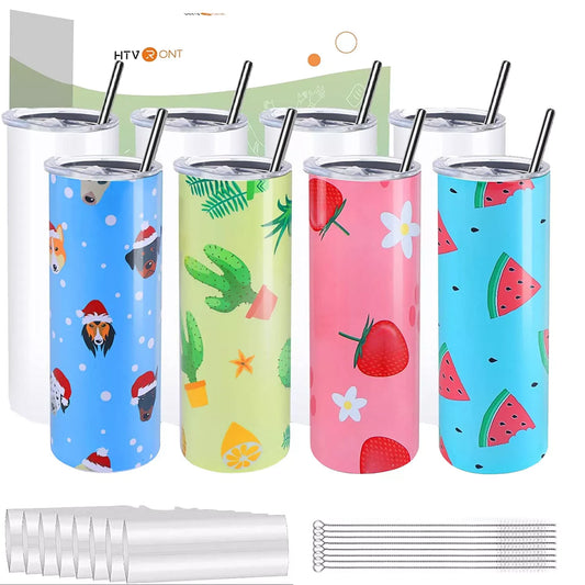 Stainless Sublimation Skinny Straight Tumblers