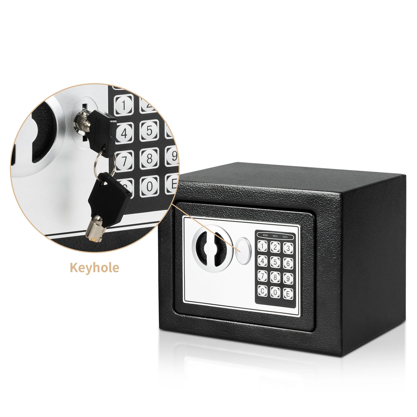 0.2 Cubic Ft. Steel Safe Box