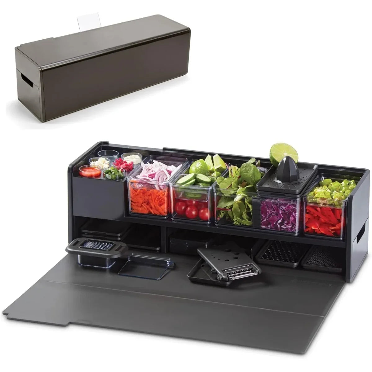 Prep Station,  Tools, Containers, Board