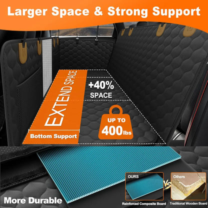 Waterproof Pet Travel Accessories Foldable Dog Car Seat  Car Pet Seat Safety Hammock Trunk Mat Car Rear Back Seat Protector
Pet Back Seat Travel Protector