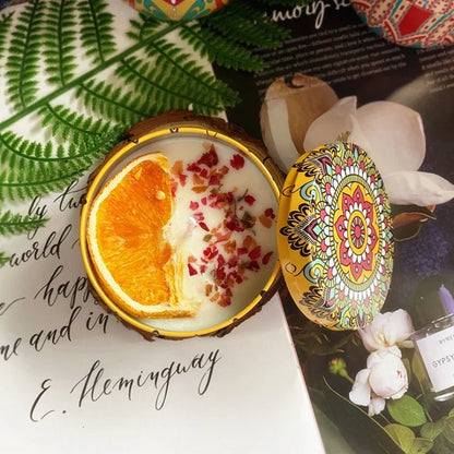 8 Iron Jar Soy Flower Candles