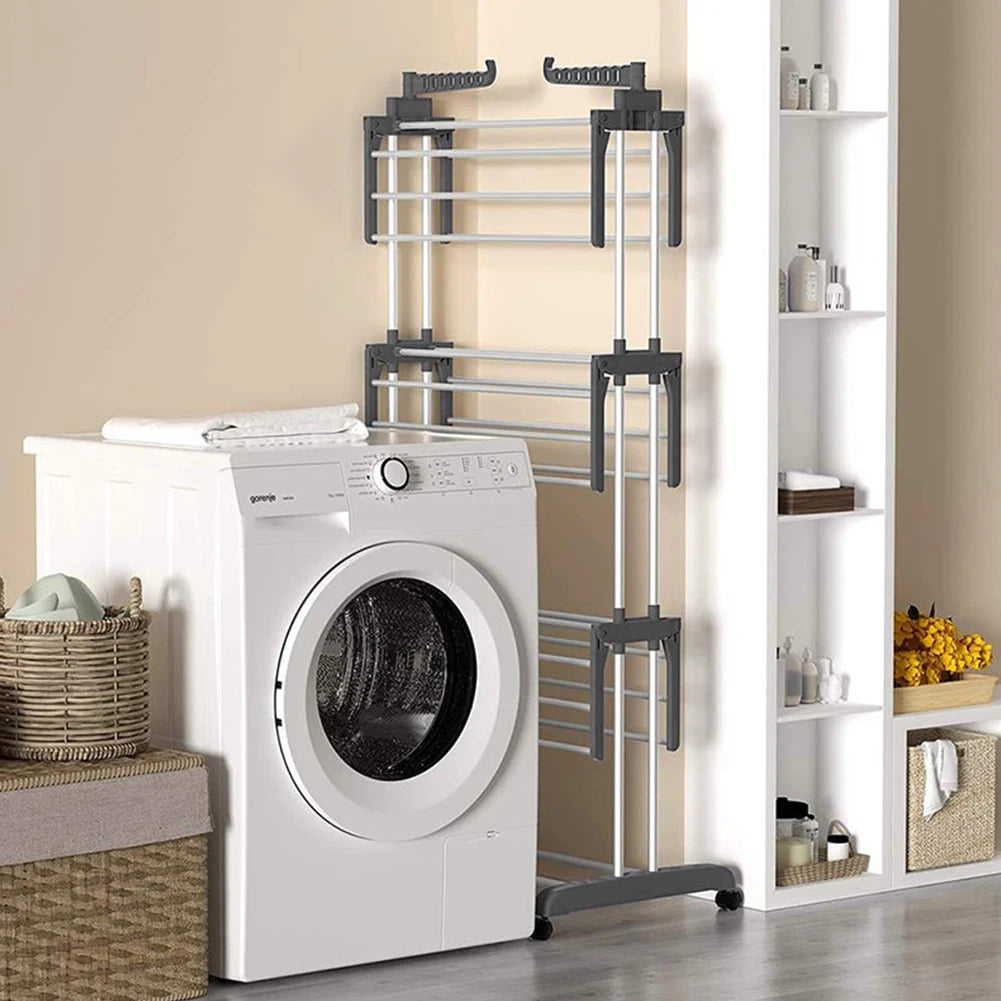 4-Tier Foldable Drying Laundry Rack