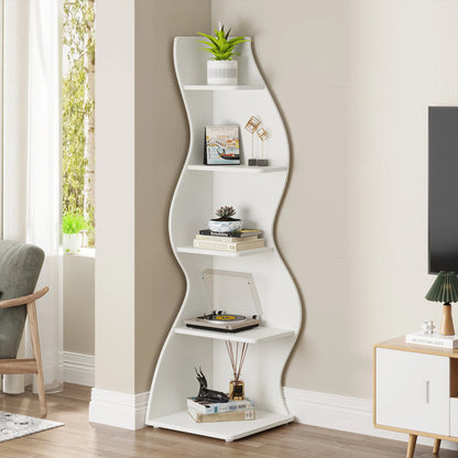 Modern 5 Tier Corner Shelf