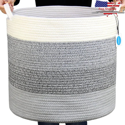 Eco- Friendly Cotton Rope Storage Basket