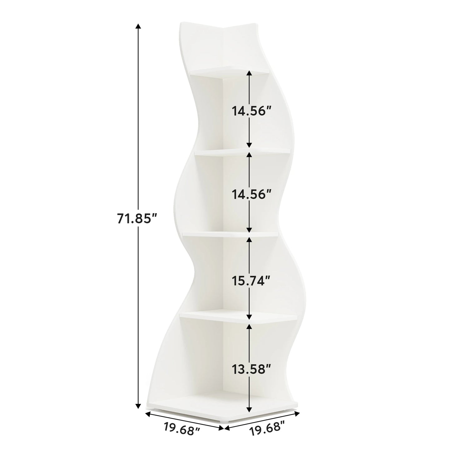 Modern 5 Tier Corner Shelf