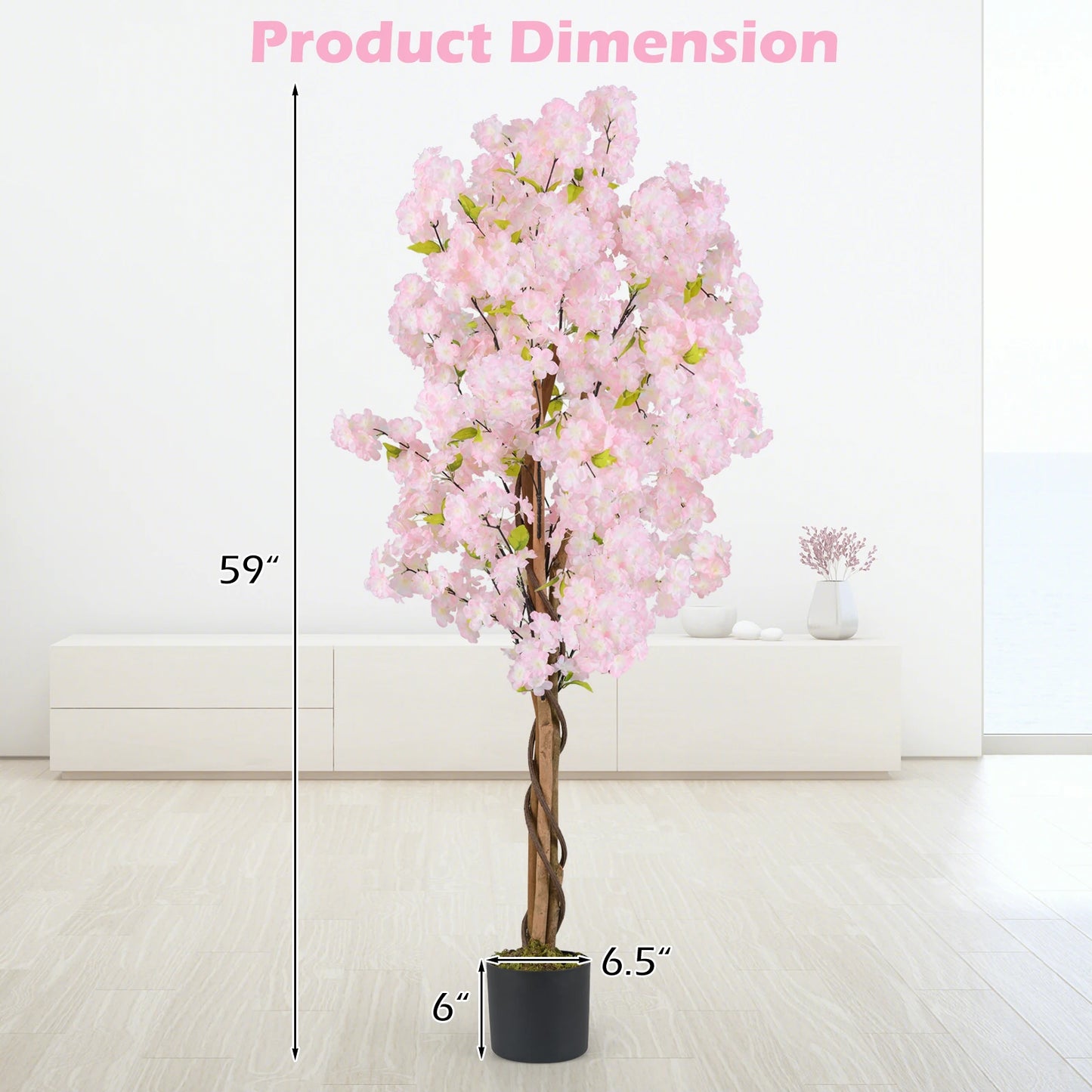 Faux Cherry Blossom Tree