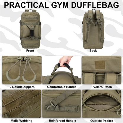Outdoor Tactical Duffel Backpack Bag