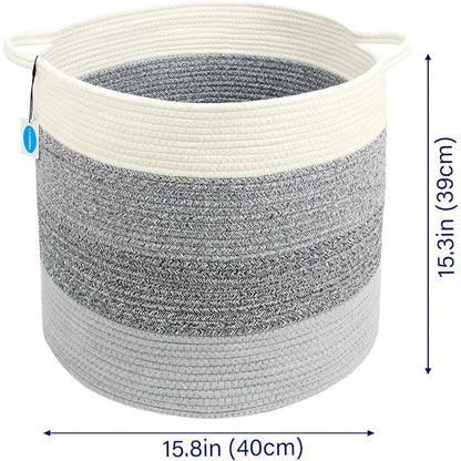 Eco- Friendly Cotton Rope Storage Basket