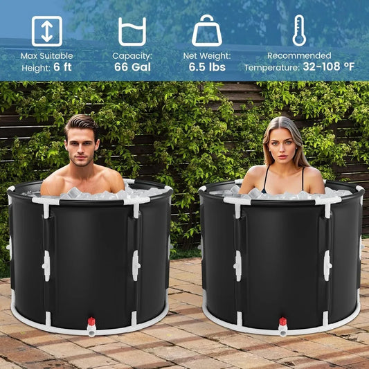 66 Gallon Foldable Cold Plunge Bath
