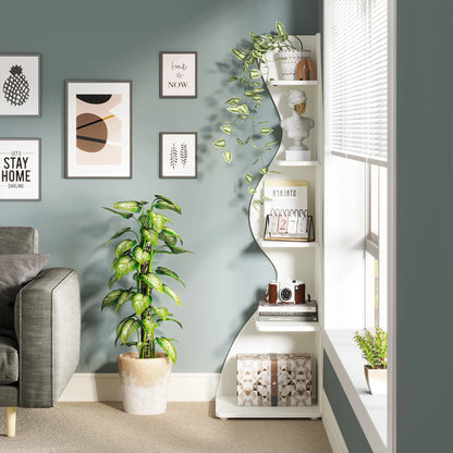 Modern 5 Tier Corner Shelf