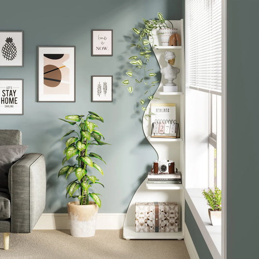 Modern 5 Tier Corner Shelf